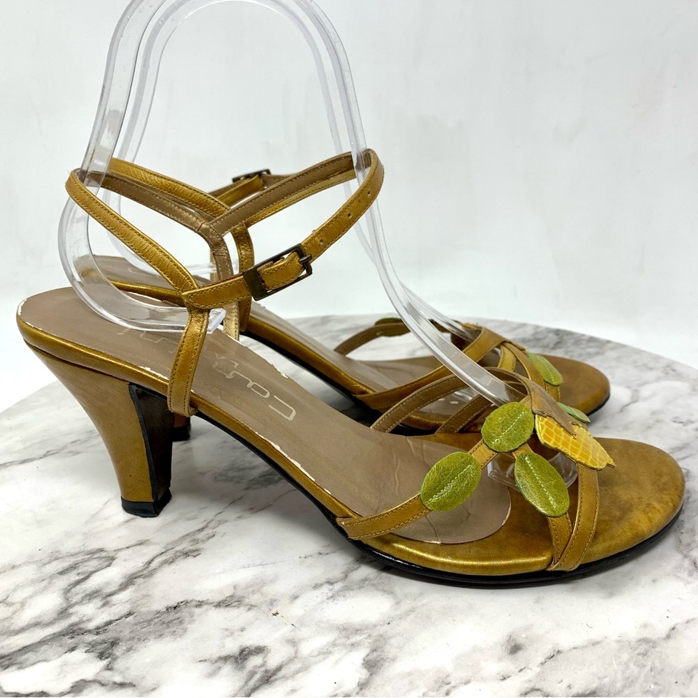 VTG Carlini Lady Floral Detail Pumps 38 Retro Pinup Classic Cocktail Evening - Picture 2 of 16
